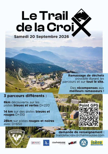 Flyer pour le trail de la croix