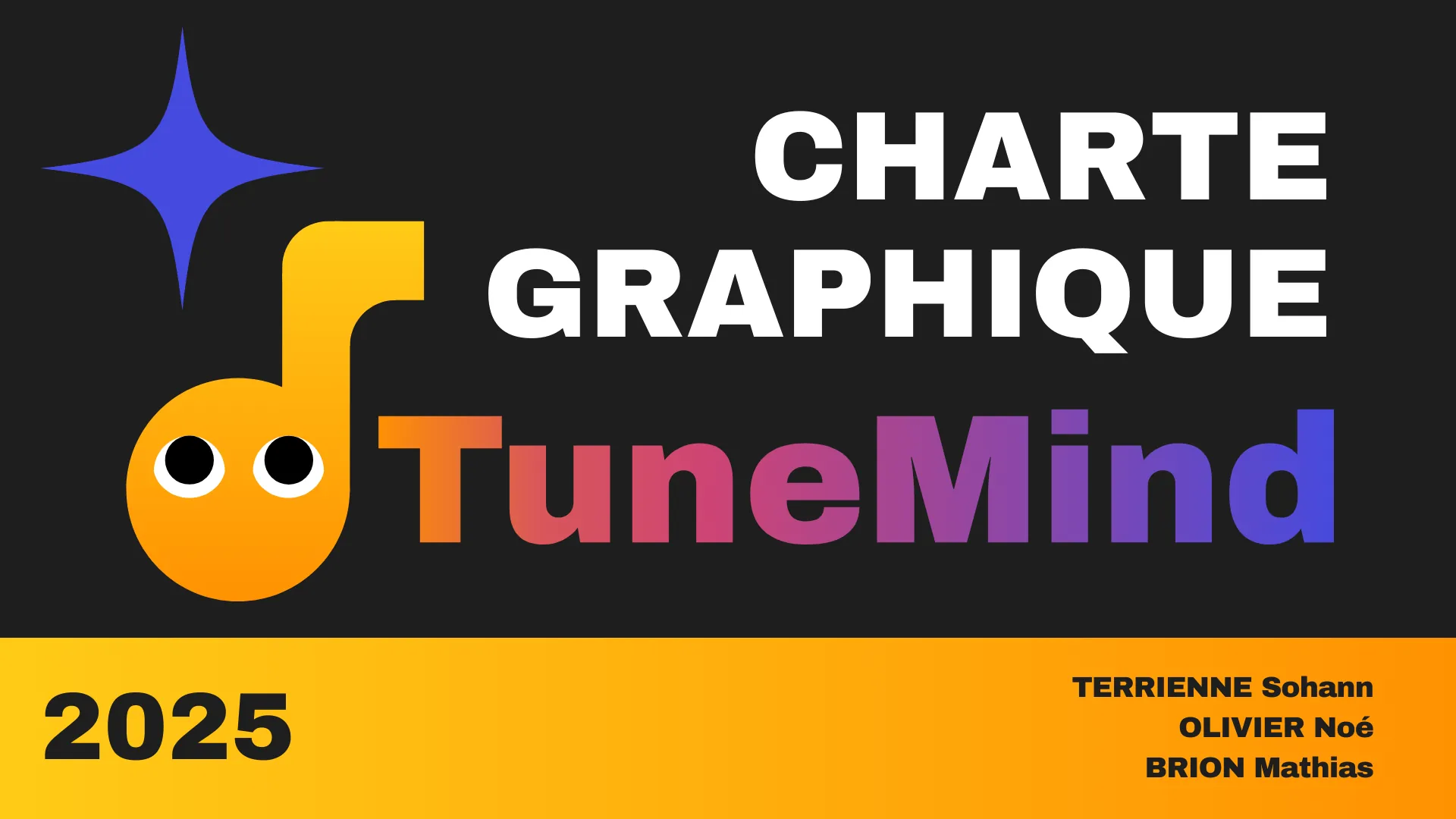 Aperçu principal du projet Développement du projet de marque TuneMind
